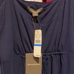 Tommy Bahama sun dress navy spaghetti straps maxi